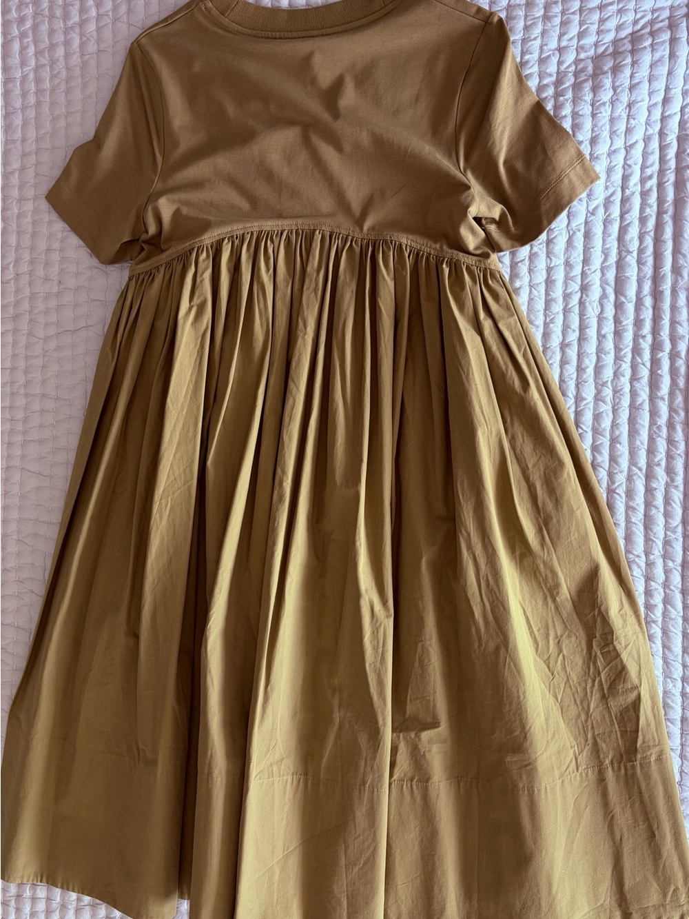 COS Olive Midi Swing Dress in Green - Picture 8 of 8